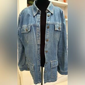 Crazy Horse by Liz Claiborne Blue Denim Jacket